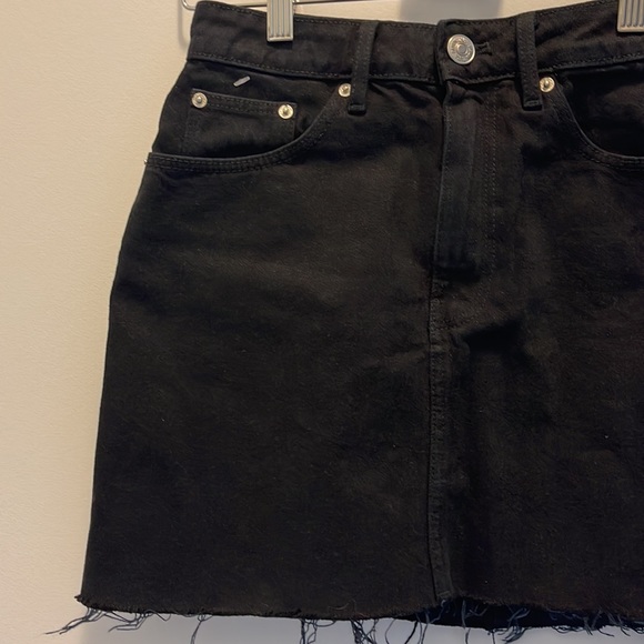 SOLD | Zara | Black Denim Skirt - Picture 4 of 5